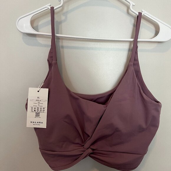 Mesh Twisted Cropped 2-Piece Yoga Sports Athletic Top - Picture 2 of 4